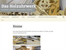Tablet Screenshot of holzuhrwerk.com